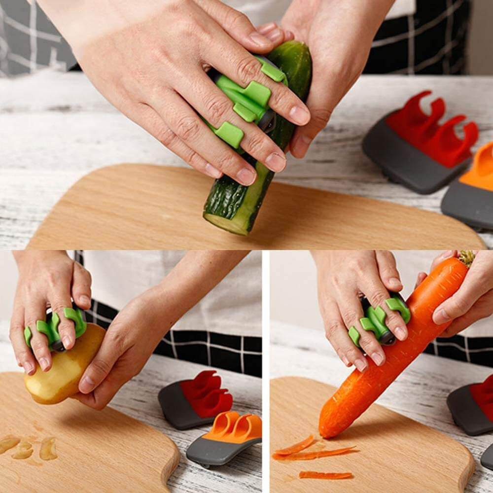 Lisslune | Protective Vegetable Peeler – FingerGuard