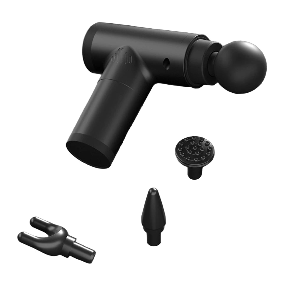Lisslune | PulsePro Mini – Compact Fascia Gun with 6 Speed Levels & 4 Massage Heads