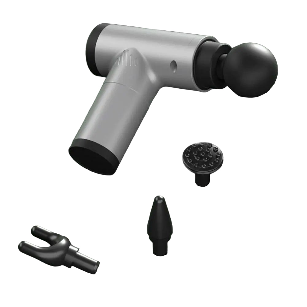 Lisslune | PulsePro Mini – Compact Fascia Gun with 6 Speed Levels & 4 Massage Heads
