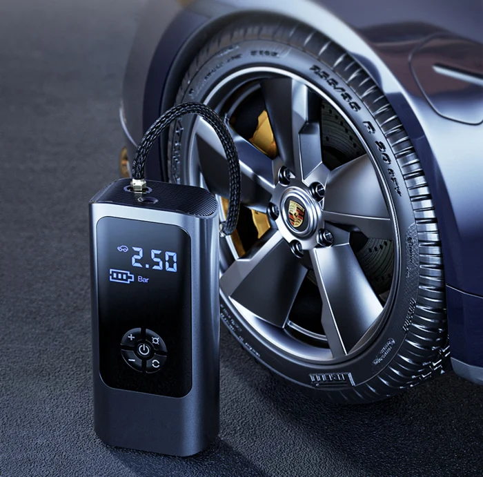 Lisslune | PowerPump Wireless Air Compressor – 150 PSI Tire Pump with Digital Display & LED