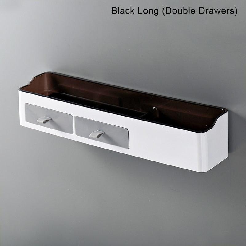 Lisslune | Chic Versatile Bathroom Storage Caddy with Towel Holder - Durable Plastic - Available in Two Sizes