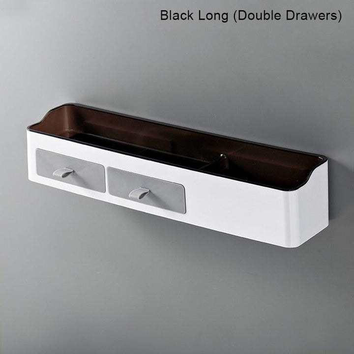 Lisslune | Chic Versatile Bathroom Storage Caddy with Towel Holder - Durable Plastic - Available in Two Sizes
