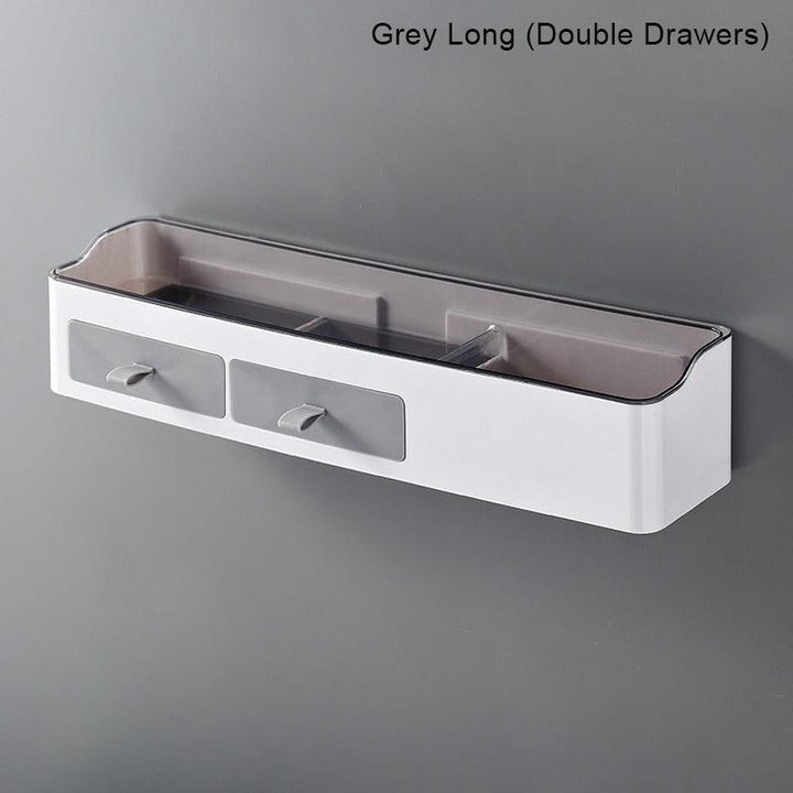 Lisslune | Chic Versatile Bathroom Storage Caddy with Towel Holder - Durable Plastic - Available in Two Sizes