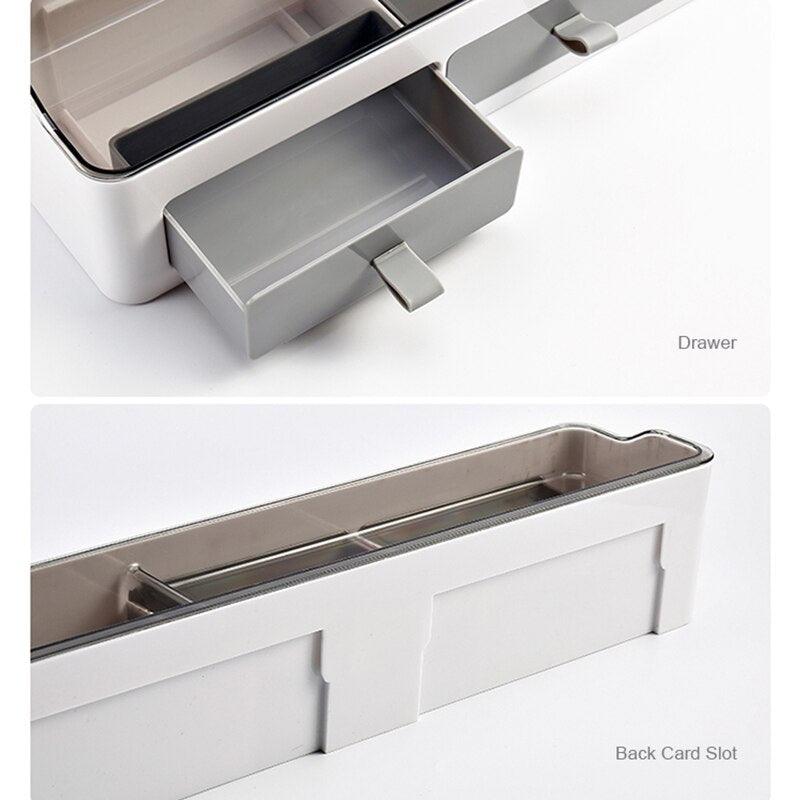 Lisslune | Chic Versatile Bathroom Storage Caddy with Towel Holder - Durable Plastic - Available in Two Sizes