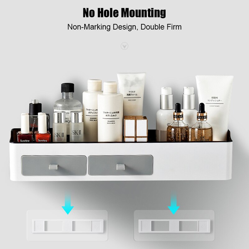 Lisslune | Chic Versatile Bathroom Storage Caddy with Towel Holder - Durable Plastic - Available in Two Sizes