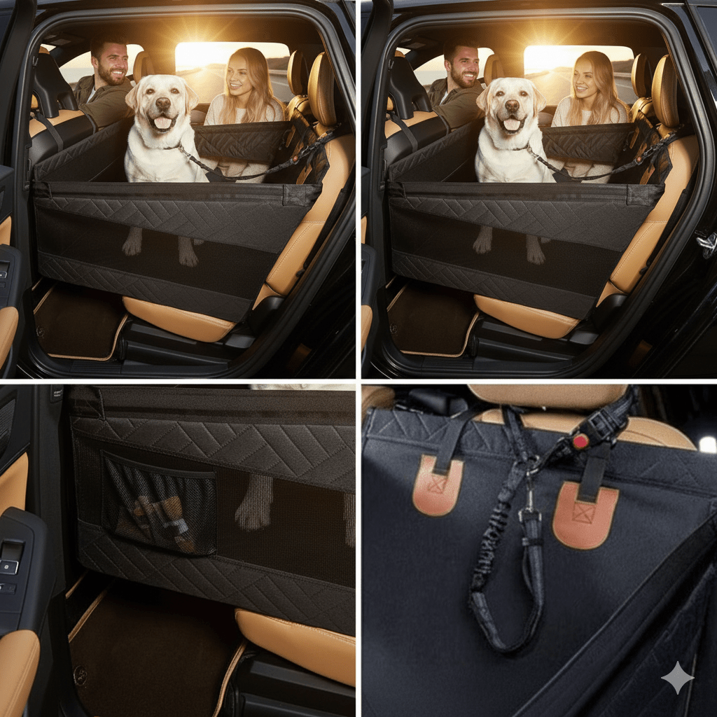 Lisslune | PUPPPROTECTOR Plus – Waterproof Memory Foam Car Seat Mat for Dogs