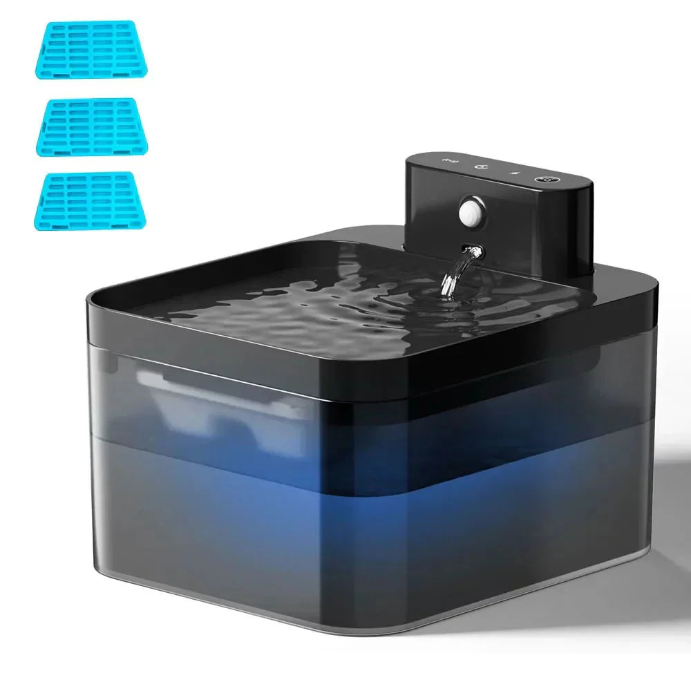 Lisslune | PUREFLOW Fountain – Smart Cat Water Fountain with Motion Sensor & Filtration
