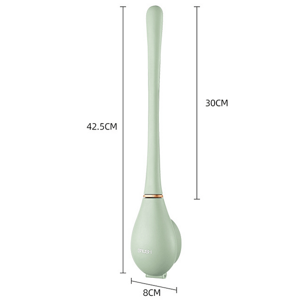 Lisslune | PureScrub – Hygienic Silicone Toilet Brush with Holder