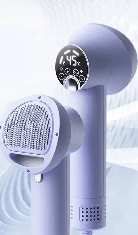Lisslune | PURRFECTDry – Quiet 2-in-1 Pet Dryer and Brush for Stress-Free Grooming