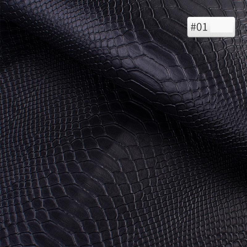 Lisslune | Luxurious Snake Leather Pattern PVC Leather - Premium 25cm x 34cm Material for Creative DIY Projects