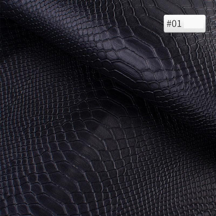 Lisslune | Luxurious Snake Leather Pattern PVC Leather - Premium 25cm x 34cm Material for Creative DIY Projects