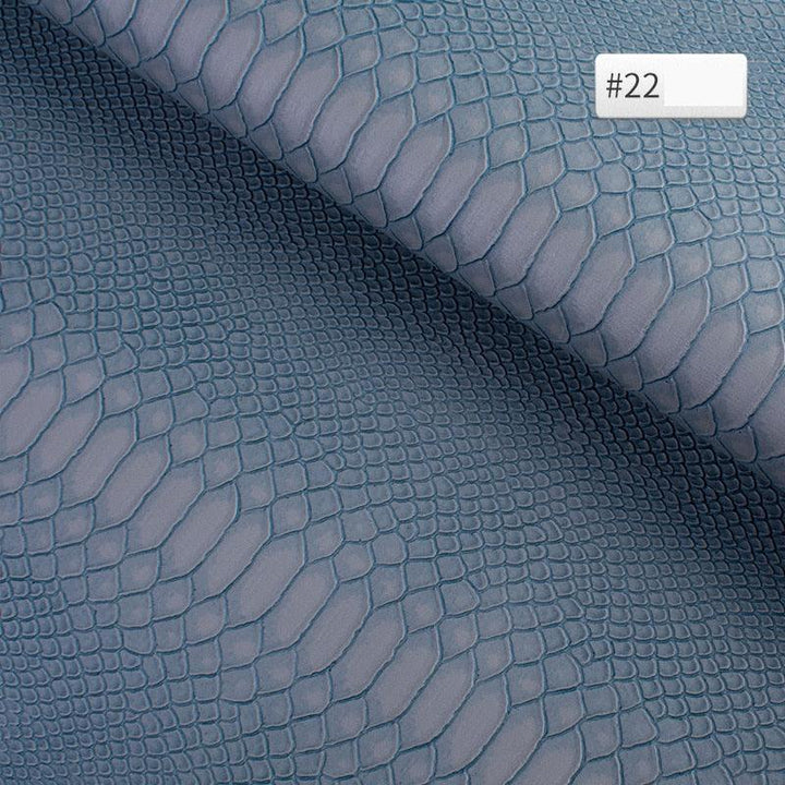 Lisslune | Luxurious Snake Leather Pattern PVC Leather - Premium 25cm x 34cm Material for Creative DIY Projects
