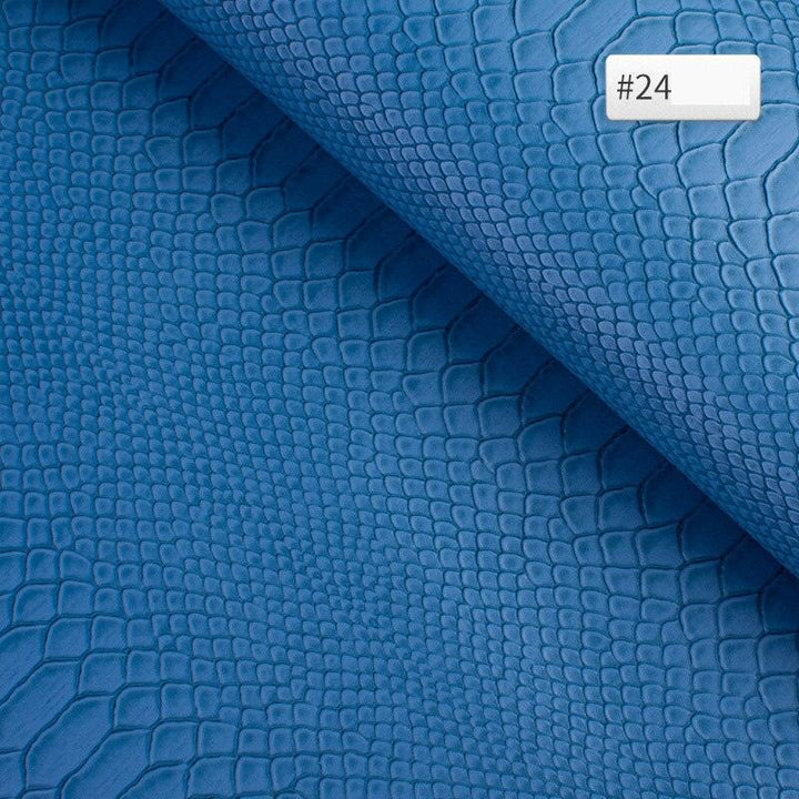 Lisslune | Luxurious Snake Leather Pattern PVC Leather - Premium 25cm x 34cm Material for Creative DIY Projects