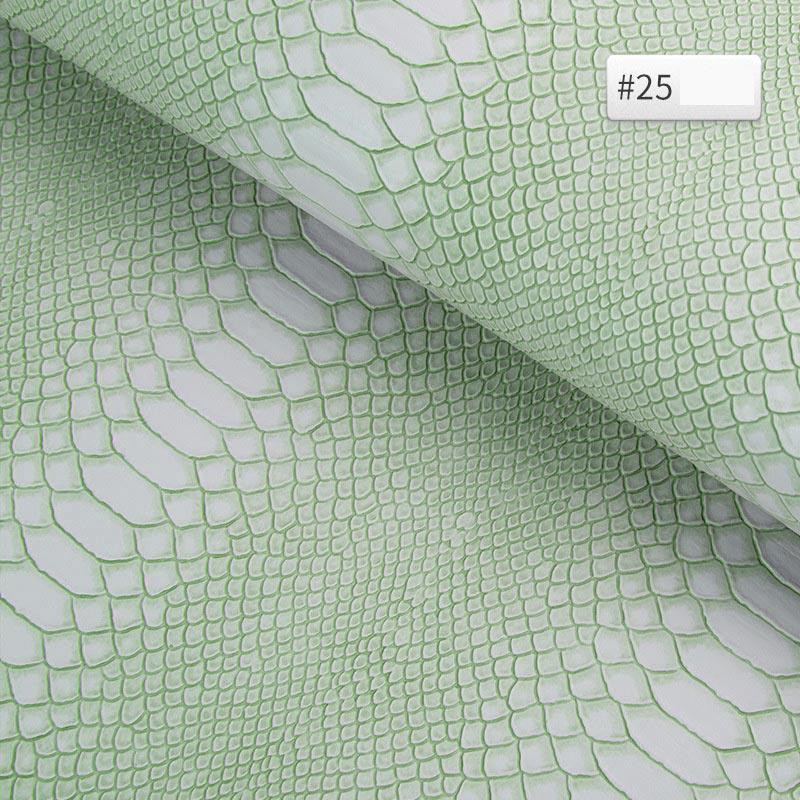 Lisslune | Luxurious Snake Leather Pattern PVC Leather - Premium 25cm x 34cm Material for Creative DIY Projects