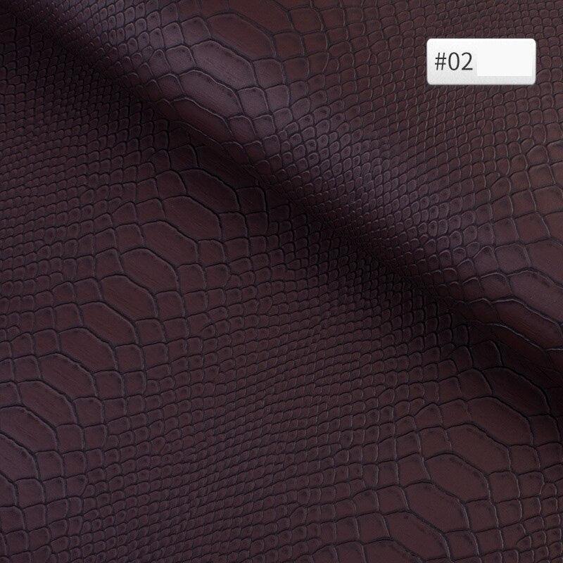 Lisslune | Luxurious Snake Leather Pattern PVC Leather - Premium 25cm x 34cm Material for Creative DIY Projects