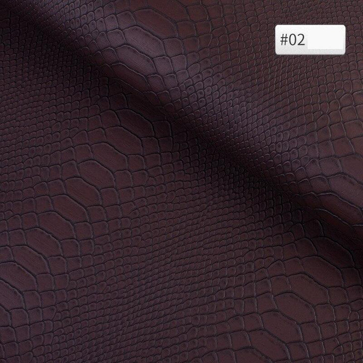 Lisslune | Luxurious Snake Leather Pattern PVC Leather - Premium 25cm x 34cm Material for Creative DIY Projects