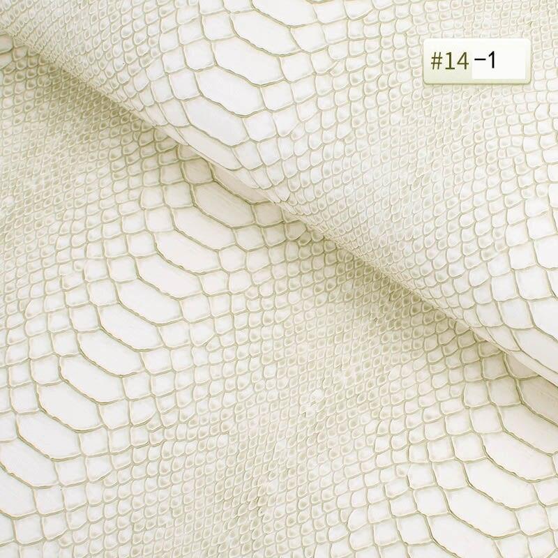 Lisslune | Luxurious Snake Leather Pattern PVC Leather - Premium 25cm x 34cm Material for Creative DIY Projects