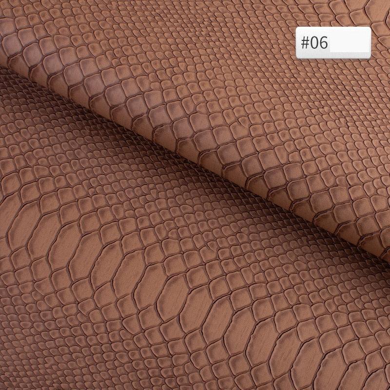 Lisslune | Luxurious Snake Leather Pattern PVC Leather - Premium 25cm x 34cm Material for Creative DIY Projects