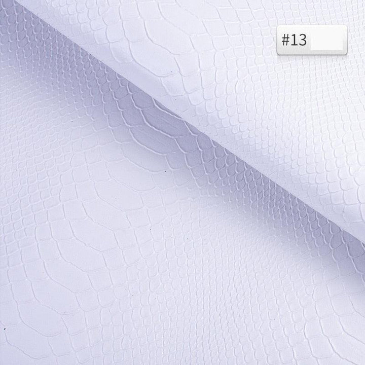 Lisslune | Luxurious Snake Leather Pattern PVC Leather - Premium 25cm x 34cm Material for Creative DIY Projects