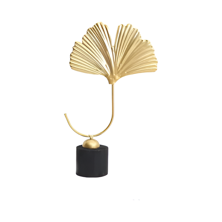 Lisslune | GoldenGrove – Minimalist Ginkgo Leaf Sculpture for Elegant Natural Charm