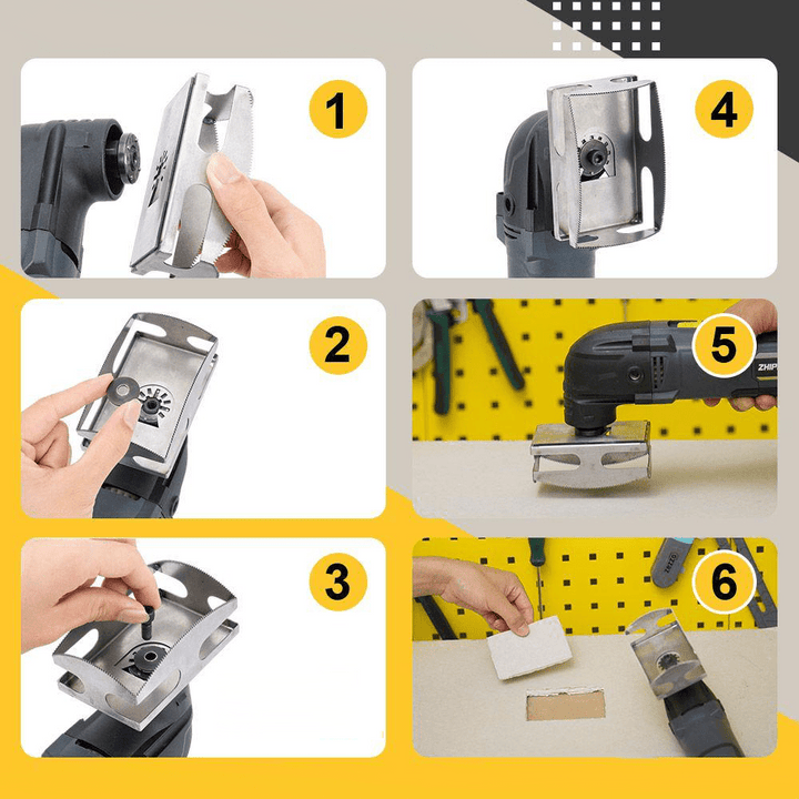 Lisslune | QuickSlot Pro Cutter – Precision Square & Rectangle Cutter for Multi-Tools