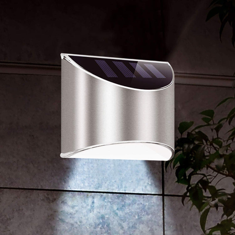 Lisslune | Stainless Steel Solar LED Outdoor Wall Light – Weatherproof Automatic Garden Lighting