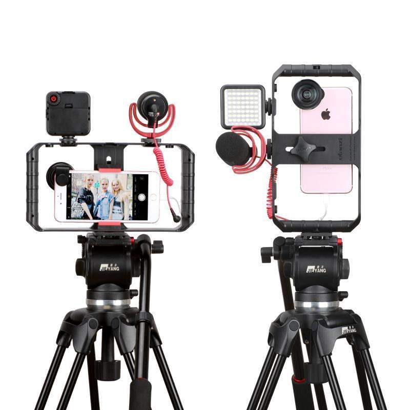 Lisslune | VideoGrip Smartphone Stabilizer – Professional Filmcage with Cold Shoe Mounts