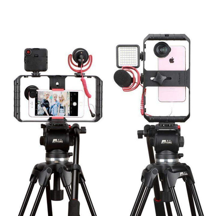 Lisslune | VideoGrip Smartphone Stabilizer – Professional Filmcage with Cold Shoe Mounts