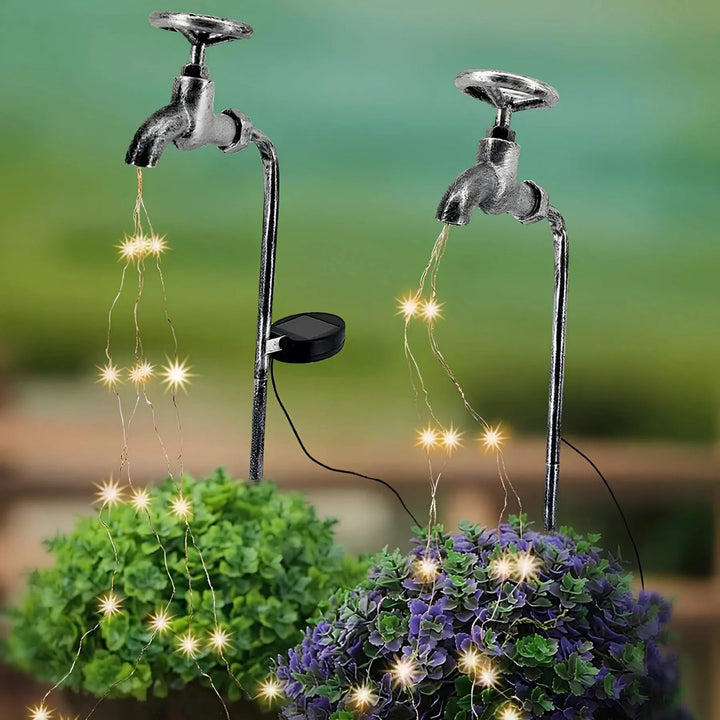Lisslune | GlowDrops – Solar-Powered Faucet Garden Lights