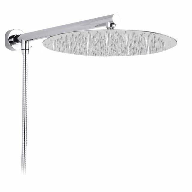 Lisslune | Wall-Mounted Rainfall Shower Head with Adjustable Arm and Hose