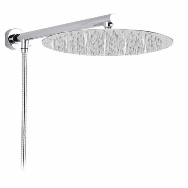 Lisslune | Wall-Mounted Rainfall Shower Head with Adjustable Arm and Hose
