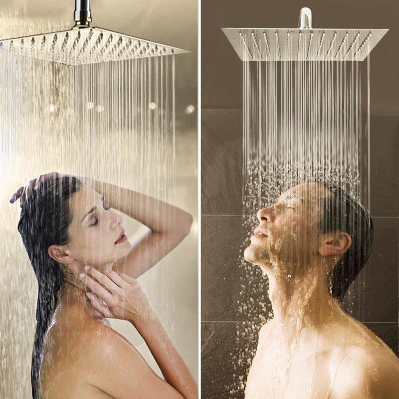 Lisslune | RainSpa Wall-Mounted Rainfall Ultra-Slim Shower | Luxurious Comfort | Modern Design