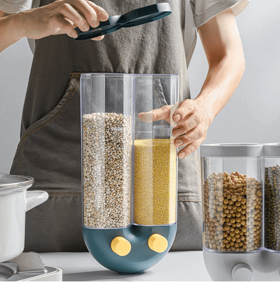 Lisslune | Wall-Mounted Automatic Kitchen Grain Rice Storage Tank