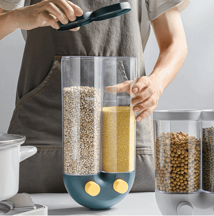 Lisslune | Wall-Mounted Automatic Kitchen Grain Rice Storage Tank