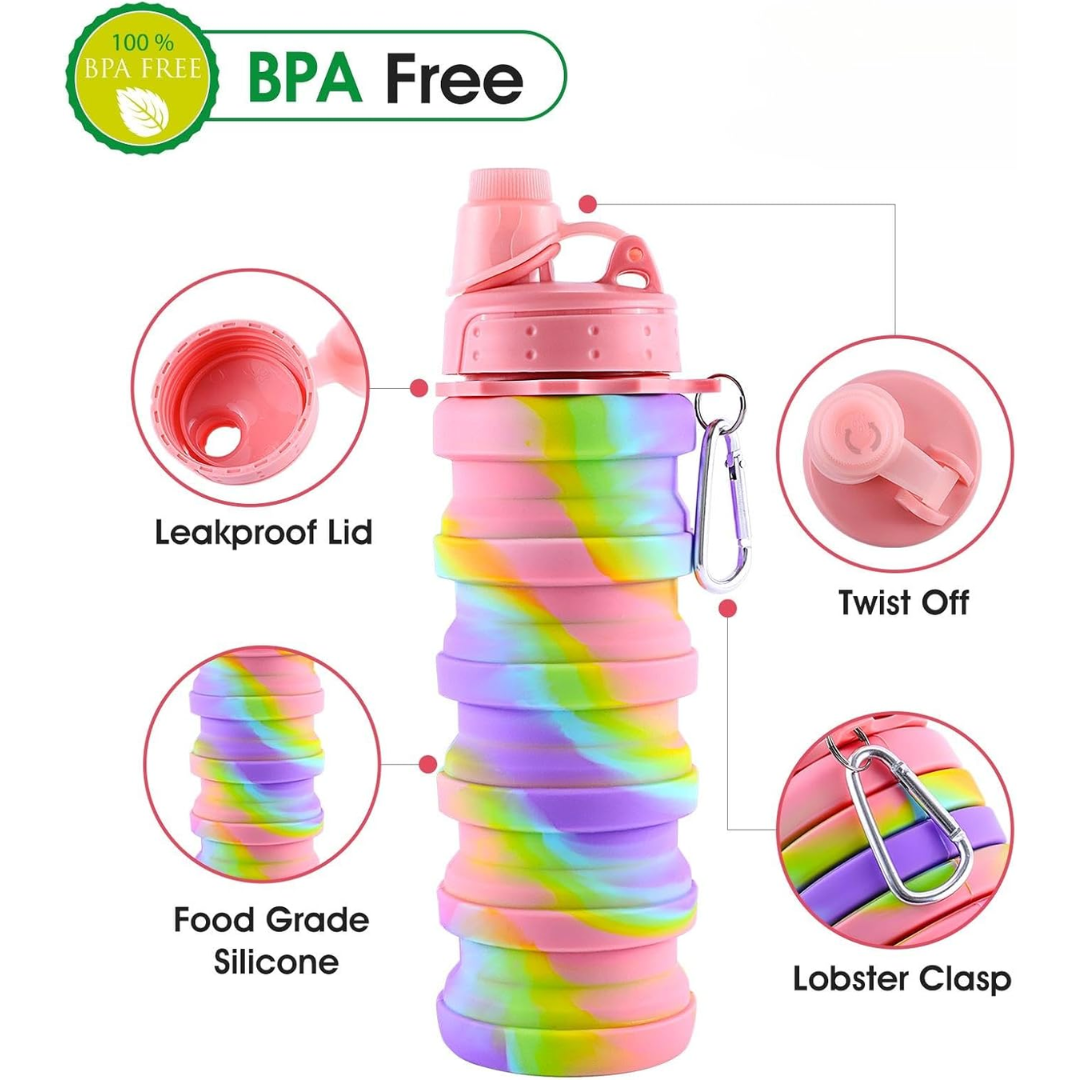 Lisslune | Rainbow Collapsible Water Bottle