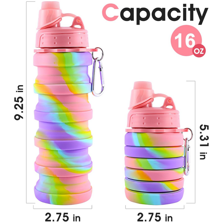 Lisslune | Rainbow Collapsible Water Bottle