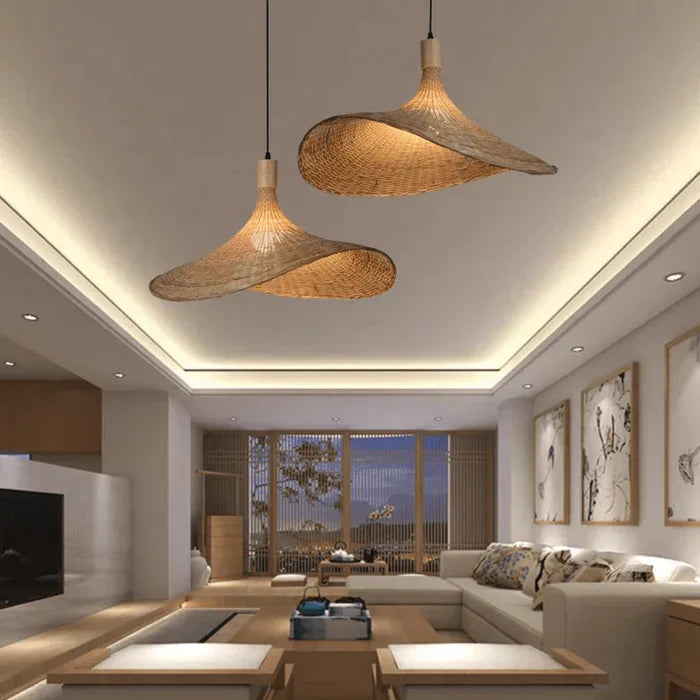 Lisslune | Rattan Pendant Lamp - RusticWeave
