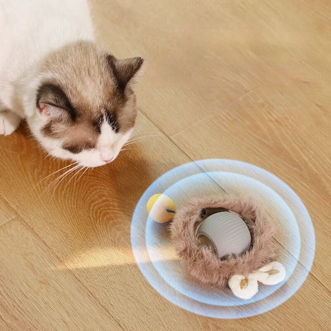 Lisslune | Interactive Rolling Ball Toy with Tail for Cats