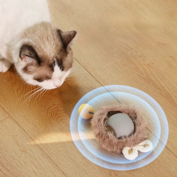 Lisslune | Interactive Rolling Ball Toy with Tail for Cats