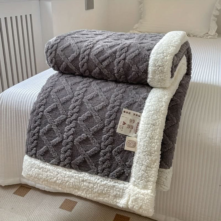 Lisslune | Soft Comfort Blanket for Bed, Sofa, and Travel