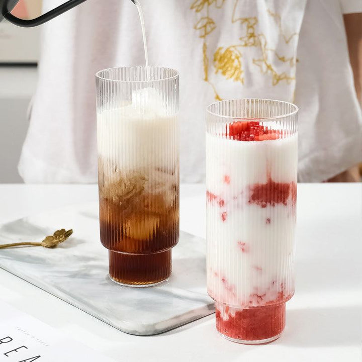 Rynx Ribbed Glass Dessert Wine Glass