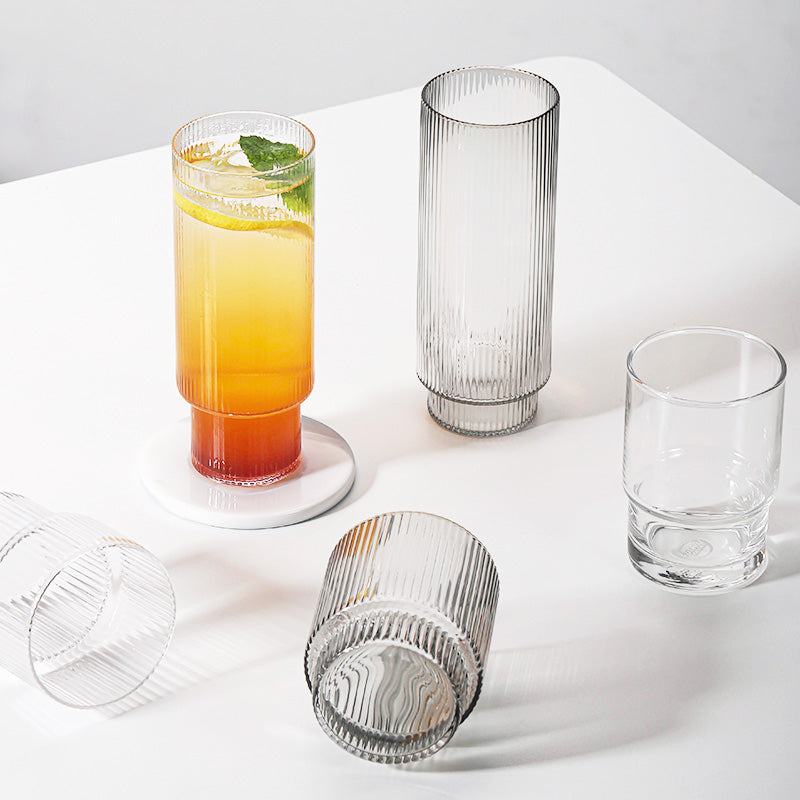 Rynx Ribbed Glass Dessert Wine Glass
