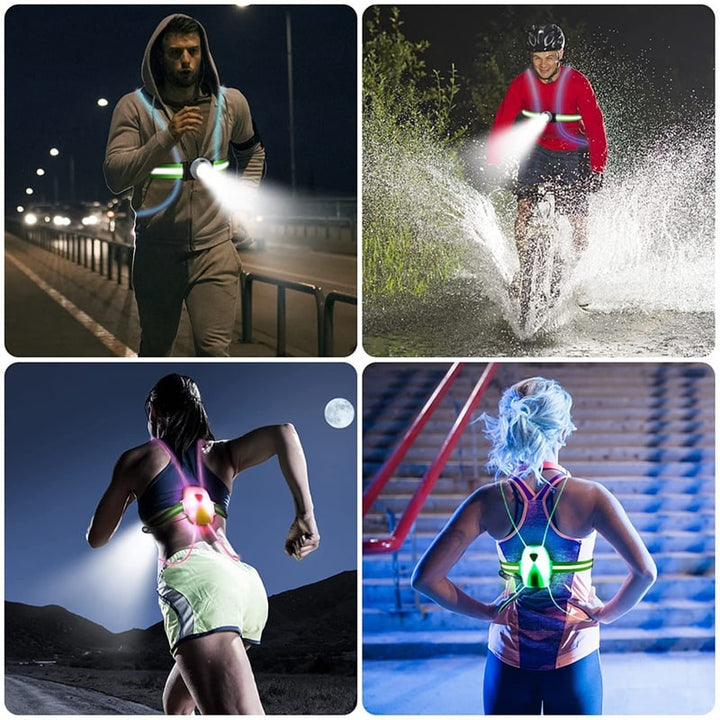 Lisslune | ReflectSafe LED Safety Vest for Running