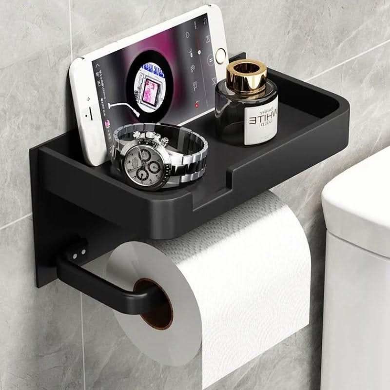 Lisslune | Modern Wall-Mount Toilet Paper Holder – Metal Finish