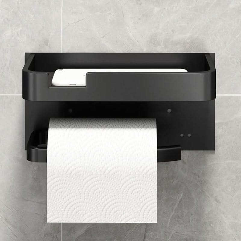 Lisslune | Modern Wall-Mount Toilet Paper Holder – Metal Finish