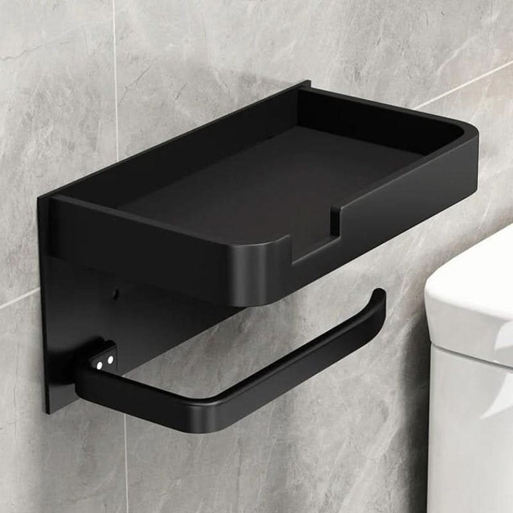 Lisslune | Modern Wall-Mount Toilet Paper Holder – Metal Finish