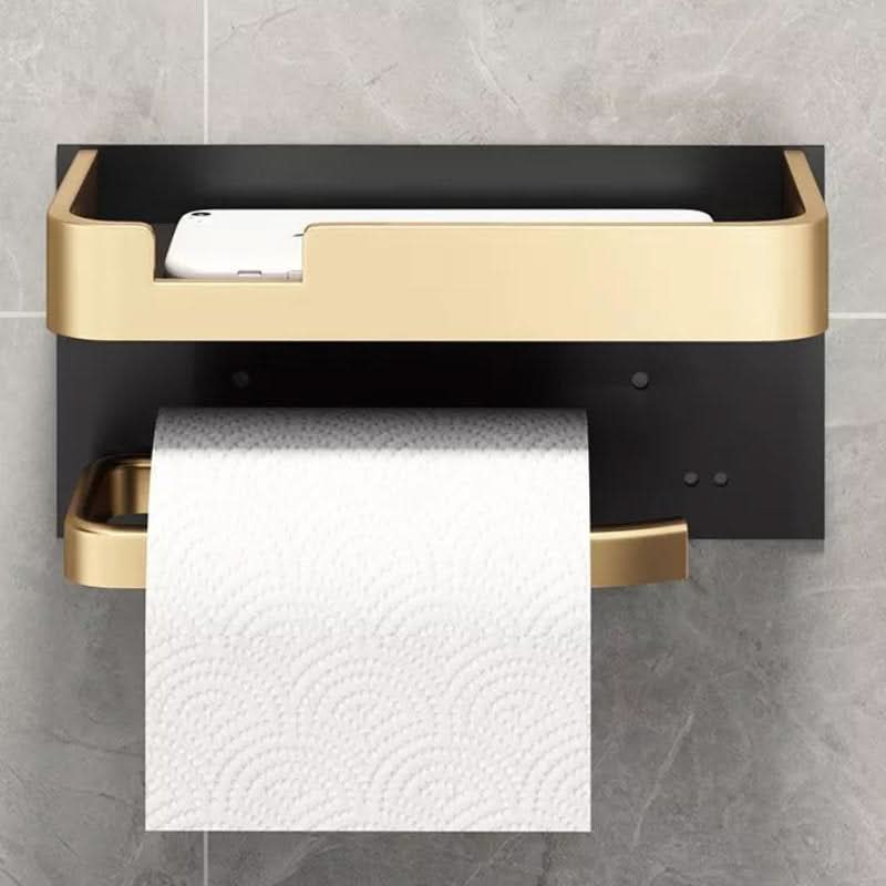 Lisslune | Modern Wall-Mount Toilet Paper Holder – Metal Finish