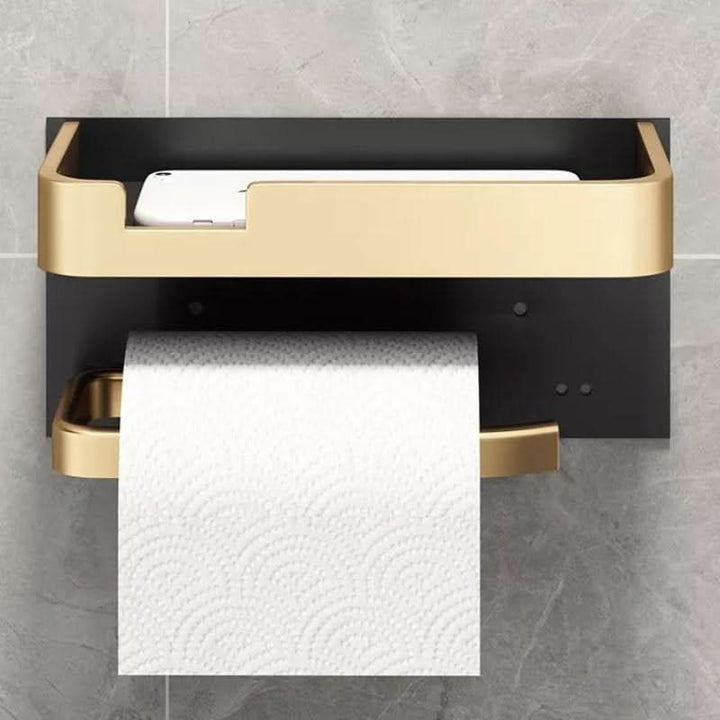 Lisslune | Modern Wall-Mount Toilet Paper Holder – Metal Finish