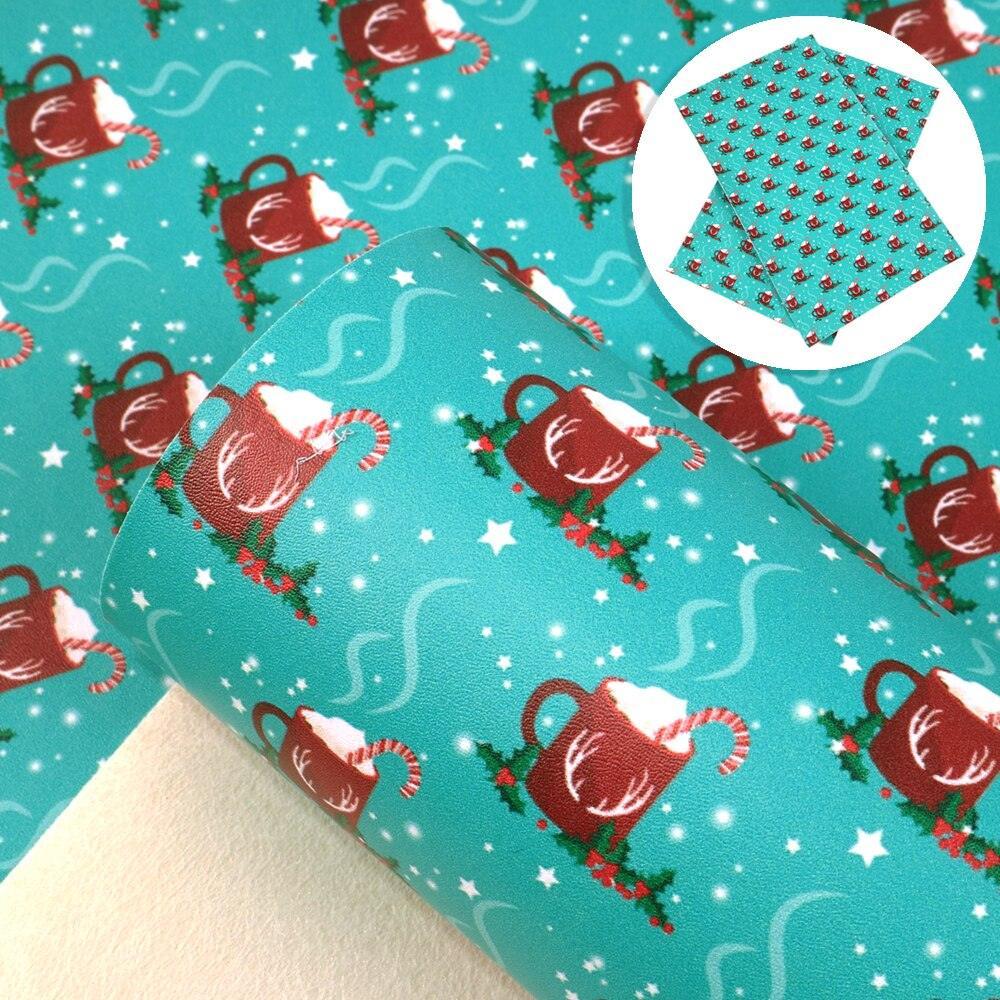 Lisslune | Imaginative Wonders: Deluxe Reindeer Print Synthetic Leather Craft Sheets for Artistic Creations