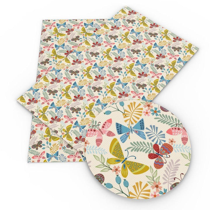 Lisslune | Imaginative Wonders: Deluxe Reindeer Print Synthetic Leather Craft Sheets for Artistic Creations